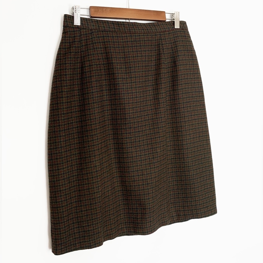 Vintage Wool Plaid Skirt